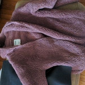 Pink faux fur jacket